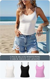 Best Selling Women's Gym Workout Tank Top Front Custom Logo Design 3D Embroidery Spandex/Cotton Material Anti-Pilling Soft - Product Image 2