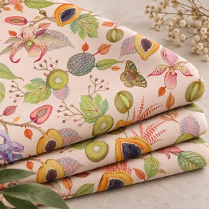 100% Polyester 100GSM Silk Crepe Printed <b>Fabric</b> Coastal Shell Flower Pattern Textile <b>Roll</b> for Garment Sewing Bedding Girls - Product Image 5