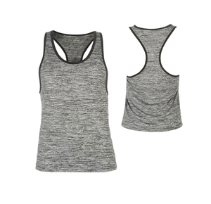 Débardeur en maille gris chiné pour femme, col rond, respirant, tenue décontractée, meilleure qualité 2026 - Product Image 5