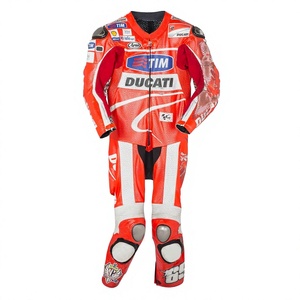 ชุดแข่งมอเตอร์ไซค์ Nicky Hayden MotoCP Rucati 1 ชิ้น หนังวัว/หนังจิงโจ้ สำหรับขับขี่มอเตอร์ไซค์/จั๊มสูท MotoCp/ชุดสำหรับนักขี่มอเตอร์ไซค์ระดับมืออาชีพ - Product Image 1