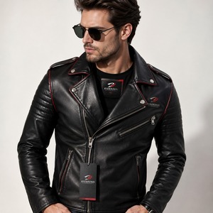 Veste en cuir robuste pour homme, conçue pour le confort, la durabilité et un style élégant en toutes saisons et pour les occasions formelles. Vente en gros. - Product Image 1