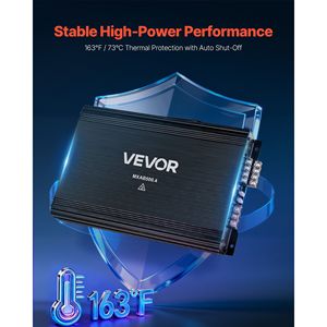 Amplificatore Audio per Auto a 4 Canali, Stabile a 2 Ohm, Bridgeabile, Classe A/B, Gamma Completa, Potenza 4 X 250W @ 4 Ohm o 4 X 500W @ 2 Ohm - Product Image 4