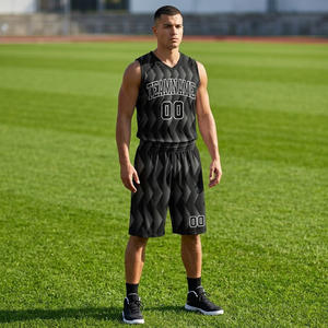 Nouvel ensemble d'uniformes de basketball pour hommes et femmes, maillot de compétition imprimé, été, pour enfants, camp d'entraînement, équipe - Product Image 1