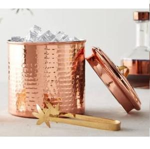 Proveedor Indio de Cubiteras de Cobre de Alta Calidad con Acabado Martillado para Enfriar Cerveza, Ideal para Fiestas y Bodas - Product Image 1