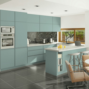 JY Project Customized Eco MDF Modular Kitchen <b>Cabinet</b> Freestanding Design Organizer <b>Storage</b> Luxury RTA Vietnam Supplier - Product Image 3