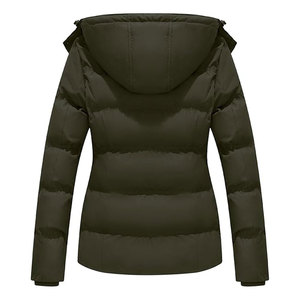 เสื้อแจ็คเก็ตผู้หญิงแบบหนาบุใยสังเคราะห์สำหรับฤดูหนาว พร้อมฮู้ดถอดได้ มีไซส์มาตรฐานและไซส์พลัส เสื้อคลุมกันหนาวแบบหนา - Product Image 2