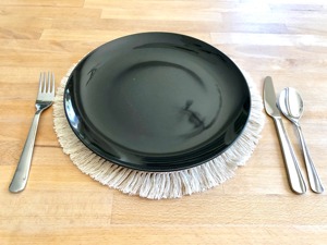 Handmade Macrame <b>Table</b> Mat Decorative Fringe <b>Placemat</b> for <b>Dining</b> Room Center <b>Table</b> and Cafe Decor Wholesale From India - Product Image 3