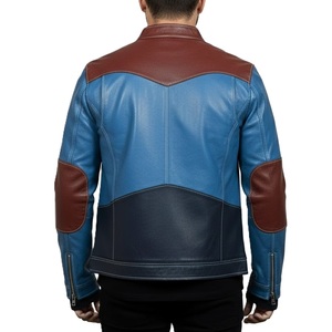 Reliable Men <b>Leather</b> <b>Jacket</b> Custom Design Front Zipper Side Pockets <b>Long</b> Lasting Water Resistant Wholesale Men <b>Leather</b> <b>Jacket</b> - Product Image 2