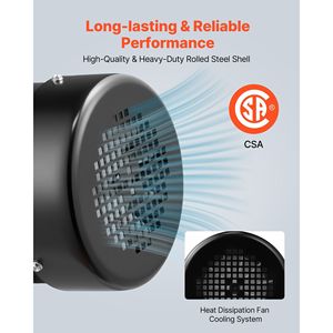 Motore Elettrico AC da 5 HP per Compressore d'Aria, Diametro Albero 1.125 Pollici, 20.7N.m, 1725 RPM, Rotazione CW/CCW, Lunghezza Albero 2.75 Pollici - Product Image 5