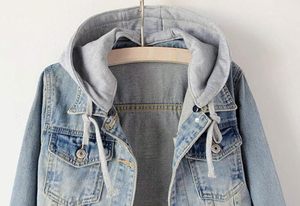 Custom Printed Embroidered Denim Jeans Hoodie Winter Heavyweight Plus Size Oversized Streetwear Eco-Friendly Outerwear Pockets - Product Image 4