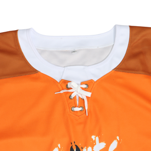 เสื้อฮอกกี้น้ำแข็งทีมแบบมีโลโก้สั่งทำ ผ้าโพลีเอสเตอร์ ระบายอากาศได้ดี ปักลายแบบซับลิเมชั่น ชุดยูนิฟอร์มฮอกกี้น้ำแข็ง - Product Image 4