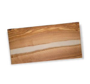 Planche à découper élégante en résine époxy et bois pour couper fruits, légumes, viande, planche à découper artisanale personnalisée pour ustensiles de cuisine - Product Image 3