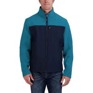 Veste softshell sur mesure pour homme, fermeture éclair écologique, tissu respirant avec logo et broderie personnalisés - Product Image 1
