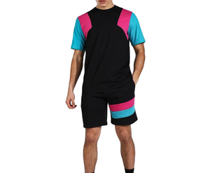 Nouvel ensemble d'été 2026 pour homme : T-shirt en coton personnalisé à manches courtes, technique délavée, impression sérigraphique, coupe courte - Product Image 1