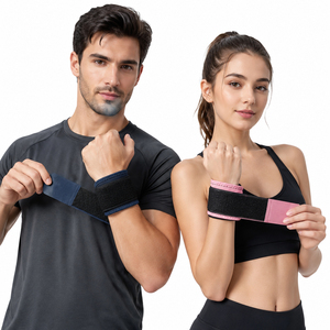 Sangle de soutien du poignet réglable personnalisée, bande de compression élastique pour la musculation, la remise en forme, la protection sportive - Product Image 2