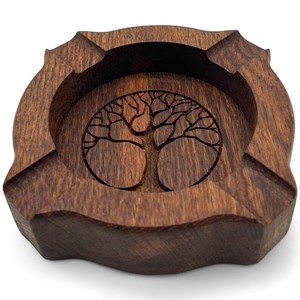 Eco-Friendly Reusable Wooden Ashtray for Smokers - Product Image 4