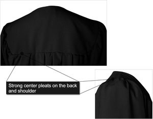 Robe de graduation mate personnalisée, unisexe, pour lycée, baccalauréat, chorale, 100% polyester toile, Orha International, pour adultes, église - Product Image 3