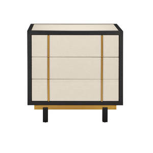 Deanna Raffia nightstand ที่มีการออกแบบที่ทันสมัยสำหรับเฟอร์นิเจอร์ห้องนอน - Product Image 1