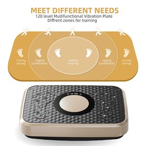 Macchina per Esercizi Total Body, Drenaggio Linfatico, 120 Livelli di Velocità, Pedana Vibrante per Allenamento, Piattaforma Fitness - Product Image 6