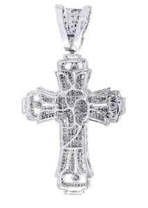 จี้รูปไขว้ประดับเพชรโมอิสซาไนต์ VVS เงินแท้ 925 สไตล์ฮิปฮอป เครื่องประดับศรัทธาคริสเตียน จี้ศาสนา สำหรับเป็นของขวัญ - Product Image 4