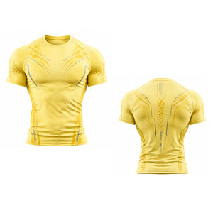 <b>Mens</b> Compression T Shirt for Workout Athletic Running Fitness Gym Sports Training Breathable Stretch Performance <b>Base</b> <b>Layer</b> Wear - Product Image 6