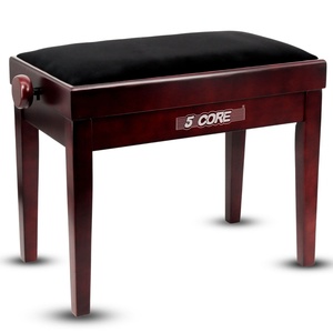 Banc de piano réglable à 5 niveaux, épaisseur 3,25 po, tabouret de clavier en bois massif, chaise de musicien robuste - Product Image 1