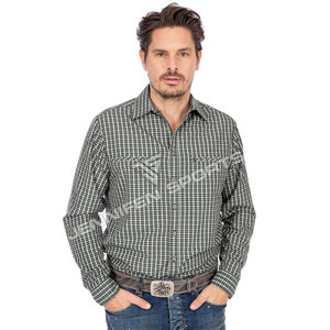 Chemise d'hiver traditionnelle bavaroise pour homme, en tricot uni, 50% coton, 50% fibre de bambou, écologique, respirante, OEM - Product Image 2