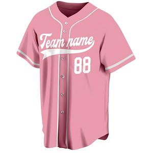 Camiseta de Béisbol Personalizada con Malla, Camisa de Béisbol con Botones, Bordado en Tela Tackle Twill, Uniforme de Equipo con Nombre y Número, Sóftbol - Product Image 6