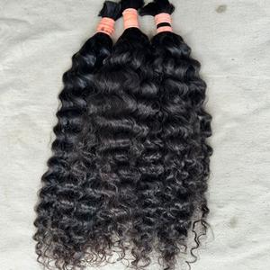 Cabello Humano Virgen 100% Sin Procesar, Venta al Por Mayor, Barato, 4 Paquetes con Frontal de Encaje, Suministro Directo de Fábrica en India - Product Image 1