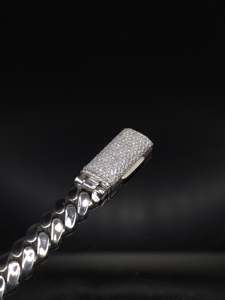 10mm Miami Cuban Link <b>Chain</b> VVS Lab Grown Iced Lock Box Custom Pendant 925 Sterling Silver Hip Hop Custom <b>Name</b> Letter Clasp - Product Image 6