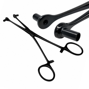Pince à piercing en acier inoxydable noir de qualité supérieure, nouveau produit tendance, fournisseur fiable pour le piercing corporel - Product Image 1