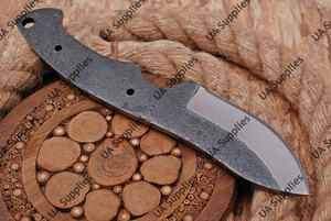 Cuchillo de hoja fija de acero al carbono forjado de venta al por mayor, tipo Full Tang, con punta de gota, para uso general, camping, caza, personalizable - Product Image 6