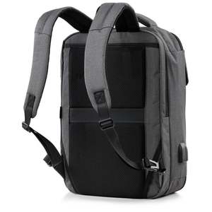 Minimalist Oxford Laptop <b>Backpack</b> with Water Resistance 20-39L Capacity Unisex Shoulder Straps Zipper Closure Softback Design - Product Image 5