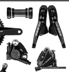Vélo de <span class=keywords><strong>course</strong></span> sur route en fibre de carbone aérodynamique super léger avec transmission à 22 vitesses et freins à disque mécaniques pour compétition adulte - Product Image 5