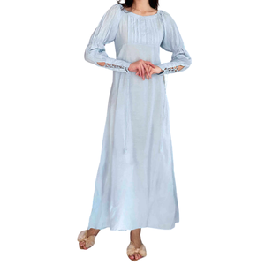 Nuevo Diseño, Vestidos Casuales Transpirables para Mujer, Cuello en V, Color Sólido, Tallas Grandes, Logotipo y Colores Personalizables - Product Image 3