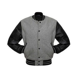 Hot Selling Custom Men's 100% Wool Quick Dry Knitted Varsity <b>Jacket</b> Stylish <b>Winter</b> - Product Image 4