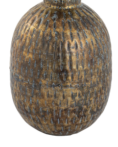 Durable Metal Antiques Iron <b>Tabletop</b> Vases Floor Decorative Flower Pots Aluminium Textured Hammered Home Garden - Product Image 6