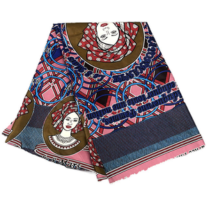 ผ้าฝ้ายพิมพ์ลายแอฟริกันคุณภาพดี สไตล์กินชาซา สำหรับชุดแต่งงาน ชุดงานเลี้ยง ของตกแต่งบ้าน รับผลิตแบบ OEM ODM ตามสั่ง - Product Image 4