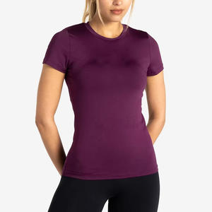 Compre Ahora Camiseta Deportiva Ligera para Mujer, Tela Elástica Superior, Camiseta Atlética Cómoda para Mujer, Marca Privada al por Mayor - Product Image 4