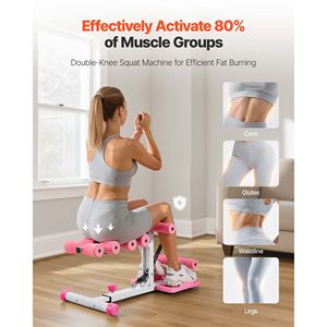 Macchina per Allenamento Glutei Regolabile, Alta Resistenza, 3 Bande Elastiche, Pieghevole, per Esercizi di Core, Gambe e Glutei, Trainer per Squat Profondi - Product Image 3