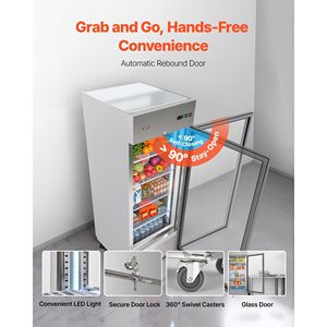 Frigorifero Commerciale per Cucina, Larghezza 29.02, Verticale con Sbrinamento Automatico, Porta Singola in Vetro, 21.5 Cu.ft - Product Image 5