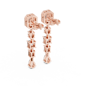 Gem Vibe Cubic Zirconia Diamond 18K Boucles d'oreilles en plusieurs options métalliques Or rose Or jaune Or blanc et argent - Product Image 2