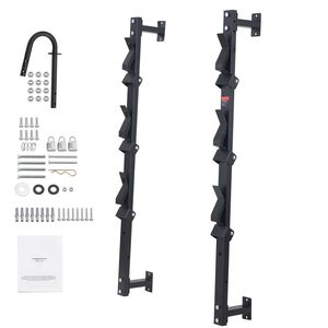 Supporto da parete a 3 posti in lega di zinco con serratura a combinazione per attrezzi da giardino, rimorchio e accessori, con sicurezza migliorata - Product Image 1