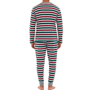<b>Men's</b> Fashion New Spring Long-Sleeved Tops Cotton <b>Pajamas</b> <b>Set</b> Casual Comfort Simple Sleepwear for Hotel for Lounge Summer Front - Product Image 2