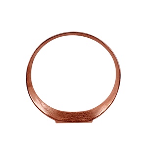 Bague décorative antique en aluminium moulé à la main avec finition en or Petite bague décorative en or pour la maison et le bureau - Product Image 2