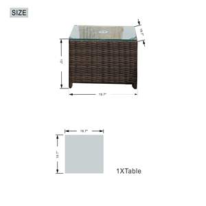 Adjustable <b>Backrest</b> Rattan Chaise Lounge Set with Cushions Outdoor Patio Sun Lounger - Product Image 6