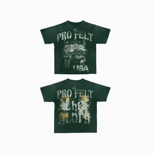 T-shirt Homme Lourd 100% Coton Manches Courtes Ample Hip Hop Respirant Délavé à l'Acide avec Logo Personnalisé Vente en Gros Haute Qualité - Product Image 6