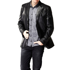 Men <b>Leather</b> Coat Modern Style Casual Outerwear Men <b>Leather</b> Coat Belt Style <b>Long</b> <b>Leather</b> <b>Jacket</b> Men <b>Leather</b> Coat - Product Image 6