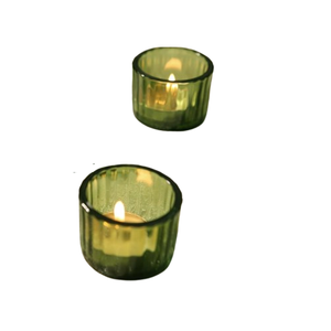 Portavelas Votivas Dorados de Cristal Mercurizado, Juego de 6 Portavelas para Velas de Té - Product Image 3