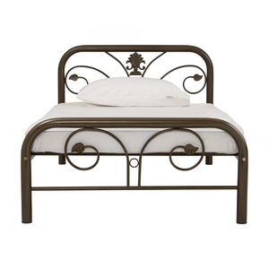 Base de Cama Individual Metálica Color Caqui Oscuro KD-1102, Estilo Antiguo, Estructura de Hierro, Muebles para Dormitorio - Product Image 4